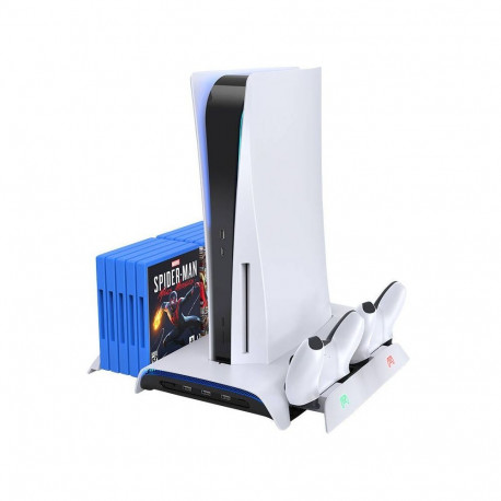 KiwiHome PS5 Cooling Station and Dual Controller Charger Kiwi Home PB01 White