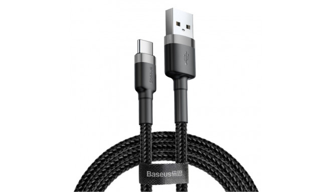Baseus Baseus CAFULE TYPE-C CABLE 300CM GRAY/BLACK Black Grey