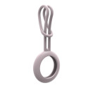 iLike AirTag Silicone Keychain Loop Case Pink