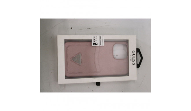 Guess SALE OUT. GUHCP13XPSATPP iPhone 13 Pro Max 6,7" rowy/pink hardcase SaffianoTriangle Logo Cards