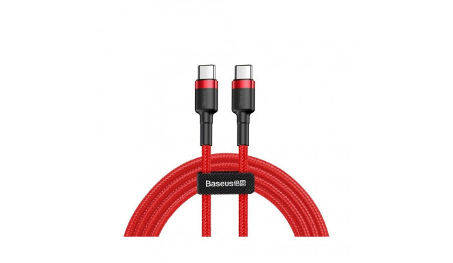 Baseus cable USB-C - USB-C Cafule PD 2.0 QC 3.0 60W 1m, red