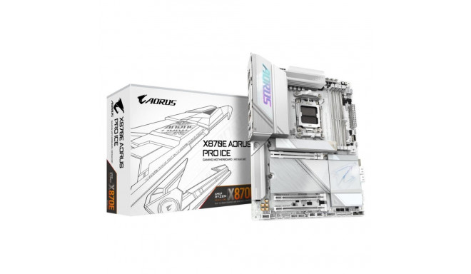 Gigabyte Mainboard||AMD X870E|SAM5|ATX|Memory DDR5|Memory slots 4|1xPCI-Express 3.0 4x|1xPCI-Express