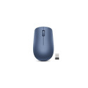 Lenovo Wireless Mouse 530 Optical Mouse, Abyss Blue, 2.4 GHz Wireless via Nano USB