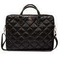 Guess - Guess PU Quilted 4G Metal Logo Computer Bag 15/16" Black