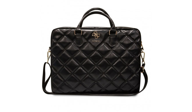 Guess - Guess PU Quilted 4G Metal Logo Computer Bag 15/16" Black