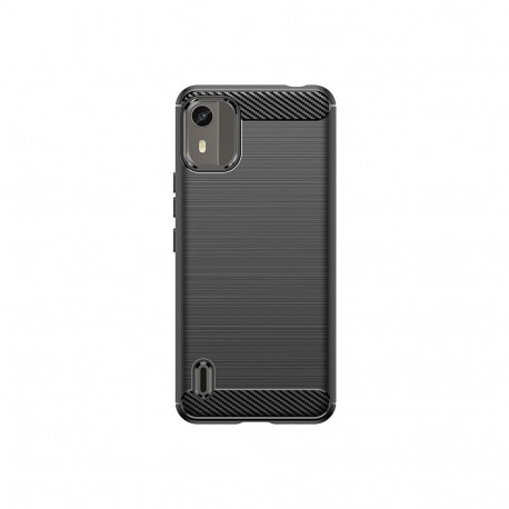 Hurtel - Silicone Carbon Case for Nokia C12/Nokia C12 Pro/Nokia C12 Plus - black