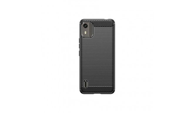 Hurtel - Silicone Carbon Case for Nokia C12/Nokia C12 Pro/Nokia C12 Plus - black