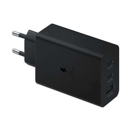Samsung - EP-T6530NBE Samsung Trio (2xUSB-C,1xUSB-A) 65W Travel Charger Black