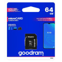 Goodram Goodram Microcard 64 GB micro SD XC UHS-I class 10 memory card, SD adapter (M1AA-0640R12)