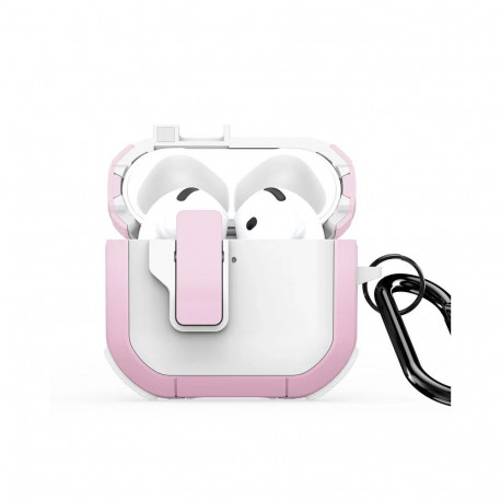 Dux Ducis - AirPods 4 PECP Series PC+TPU Cover with Hook White Pink