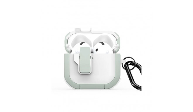 Dux Ducis - AirPods 4 PECP Series PC+TPU Cover with Hook White Green