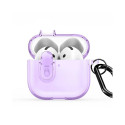 Dux Ducis Apple AirPods 4 PECL Series PC+TPU Cover with Hook Purple