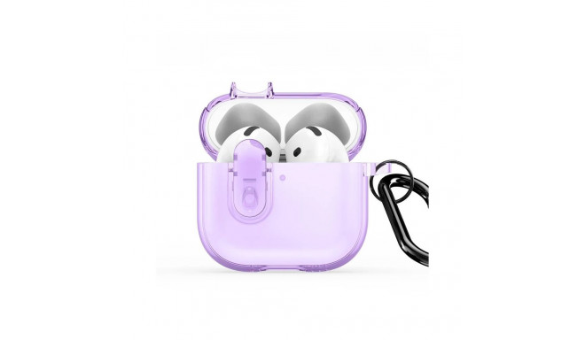 Dux Ducis Apple AirPods 4 PECL Series PC+TPU Cover with Hook Purple