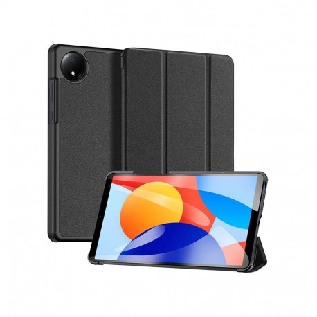 Dux Ducis Redmi Pad SE 8.7 Domo Series Tri-fold Stand PU Leather Tablet Cover Black