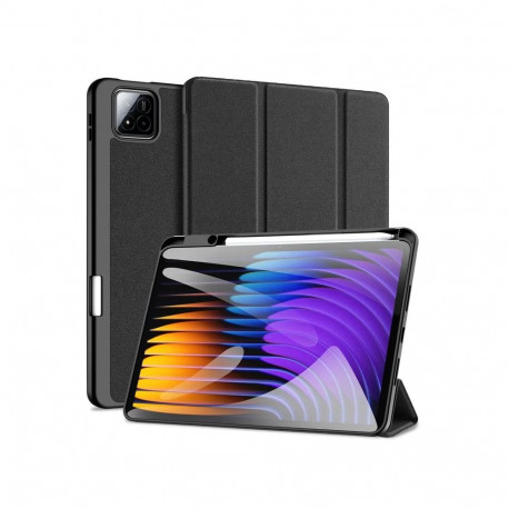 Dux Ducis Redmi Pad 7/7 Pro Domo Series Tri-fold Stand PU Leather Tablet Cover Black