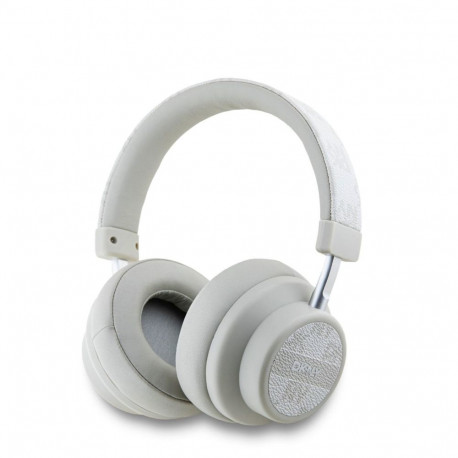 DKNY - DKNY PU Leather Checkered Pattern Wireless Headphone Pearl