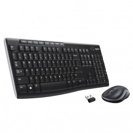 Logitech MK270 Wireless Keyboard and Mouse Combo, Black