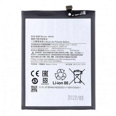 - BN46 Xiaomi Battery 4000mAh (OEM)