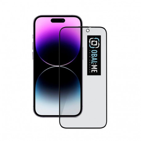 iLike Apple OBAL:ME Privacy 5D Glass Screen Protector for Apple iPhone 14 Pro Black