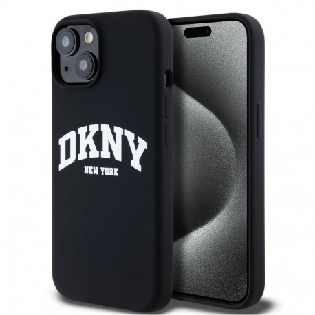 DKNY Apple DKNY Liquid Silicone Arch Logo MagSafe Case for iPhone 14 Black
