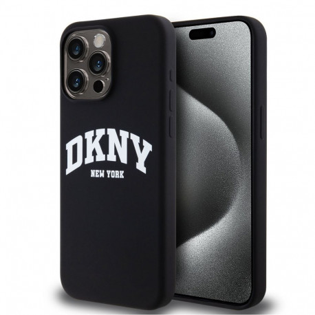 DKNY Apple DKNY Liquid Silicone Arch Logo MagSafe Case for iPhone 14 Pro Max Black