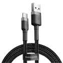 Baseus Baseus Cafule USB-A / USB-C QC 3.0 3A cable 0.5 m - black-gray