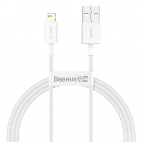 Baseus Baseus Superior USB - Lightning cable 2.4A 1 m White (CALYS-A02)