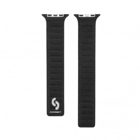 Connect Watch 42/44/45mm Fine woven twill magnetic chain Watch Straps Black