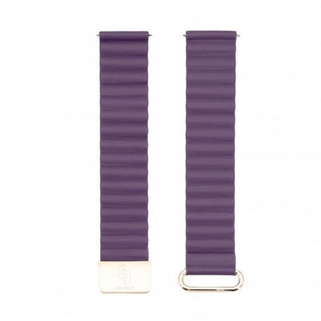 Connect 22mm Cortical back buckle magnetic suction Watch Straps (130mm M/L) Crimson Cherry