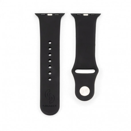 Connect Watch 38/40/41mm Silicone Loop Watch Strap (132mm M/L) Black