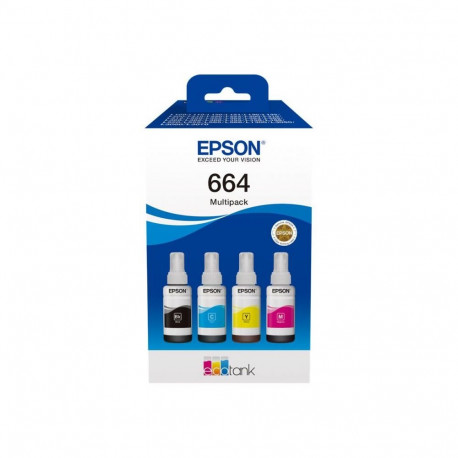 EPSON 664 EcoTank 4-colour multipack | C13T66464A | 664 EcoTank 4-colour multipack | Ink tank | Blac