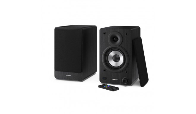 Sharp CP-SS30 Bookshelf Speakers, Black