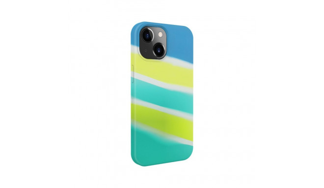 Evelatus Apple iPhone 15 Silicone case Multi-Colored Yellow Green