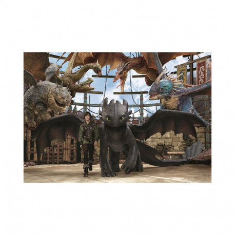 TOY PUZZLE TRAIN YOUR DRAGON 104 25079