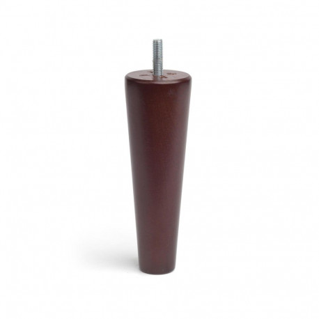 CONICAL WOODEN LEG D50 L150MM DARK LACQ