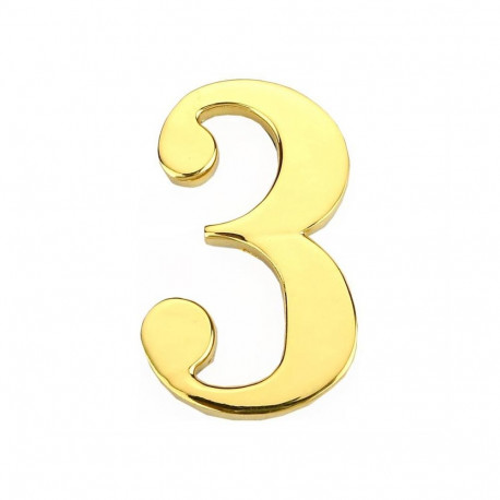 door number 3 GP-3 45mm kuldne