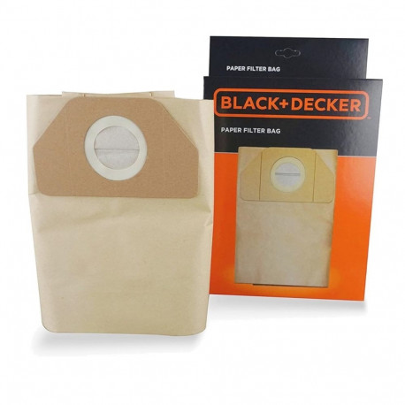 PAPER FILTER BAG 15L BLACK+DECKER 5PCE