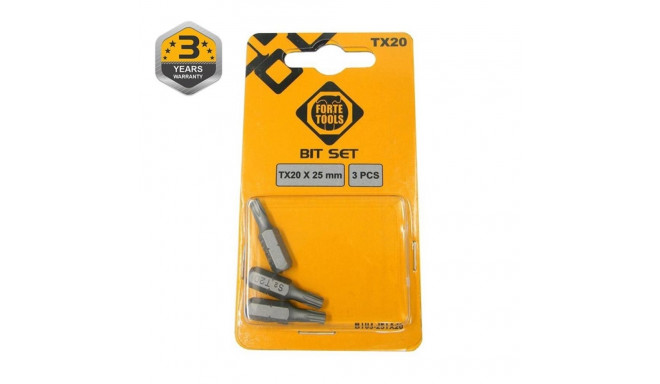 SCREWDRIVER BIT TX20X25MM 3PCS