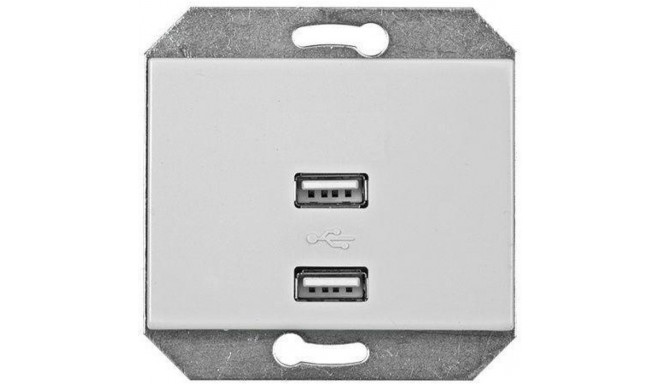 USB SOCKET 5V DC 3.4 A XP WHITE