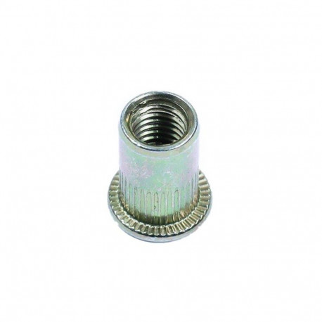 OPEN FLAT HEAD BLIND RIVET NUT M5 0.8X12