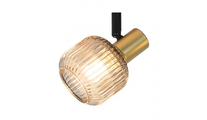 Spot Light valgusti Shadow 2xE14, must/kuldne