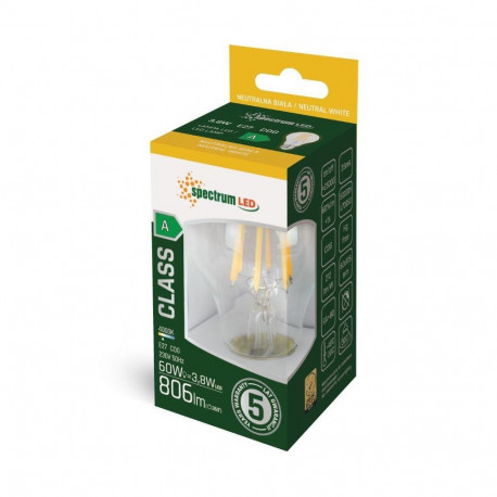 LED GLS E-27 230V 3.8W COG A-CLASS NW