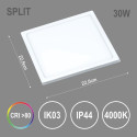 LED PANEL SPLIT SQ 30W NW IP44 2400LM LED PANEL SPLIT SQ 30W NW IP44 2400LM
