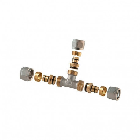 DEMOUNTABLE THREADED TEE 1445E 18X16X18