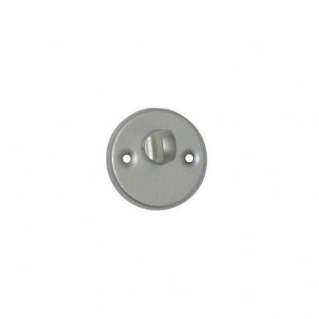 TOILET DOOR TURN LOCK T2 SILVER COLOR