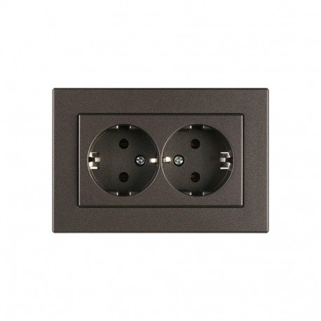 SOCKET DOUBLE FLUSH EARTH-D ANT XP