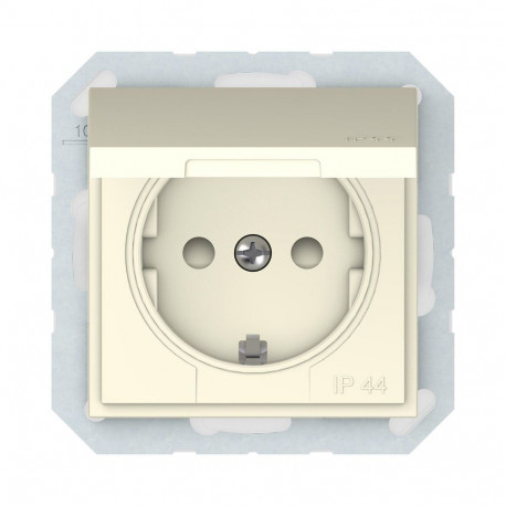 SOCKET IVORY IP44 RP16-003-22 QR1000