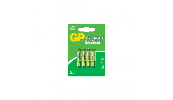 patareid GREENCELL AAA 1.5V 4 tk