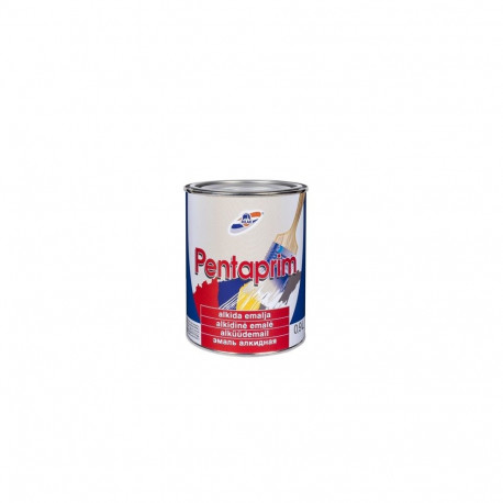 ALKYD ENAMEL PAINT  PENTAPRIM WHITE 0.9L