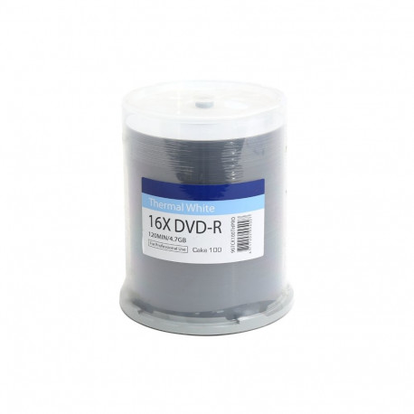 TRAXDATA DVD-R 4,7GB 16X PRO WHITE THERMAL PRINTABLE C100 907CK100THPRO